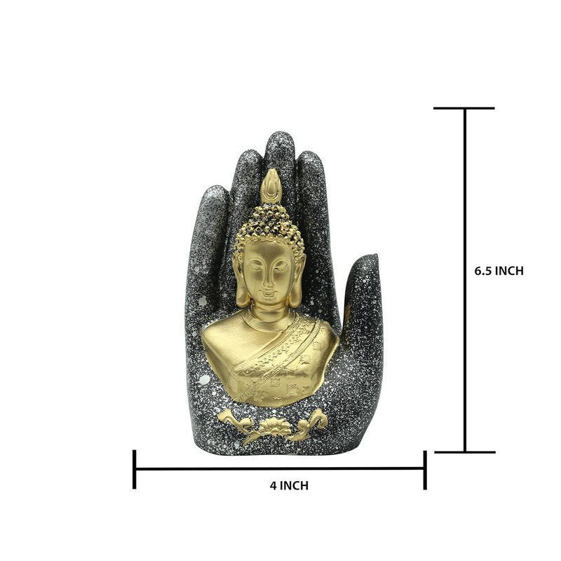 Abhaya Mudra Resin Statue, Fearless Protection Decor