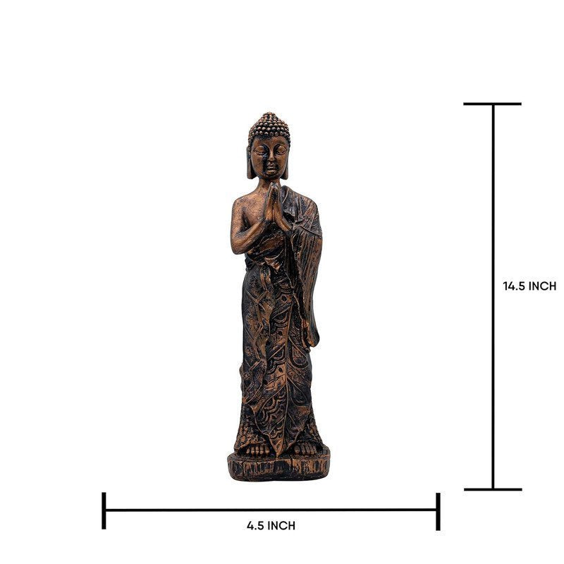 Standing Buddha Statue Showpiece, 36.8 cm x 11.4 cm