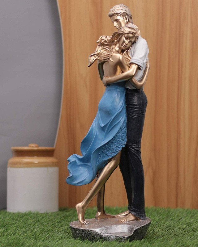 Hand-Painted Latin Dance Couple Statue