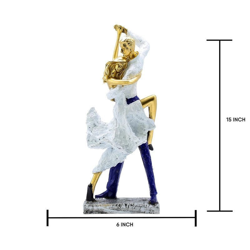 Stunning Dancer Statue with Gold Accents
