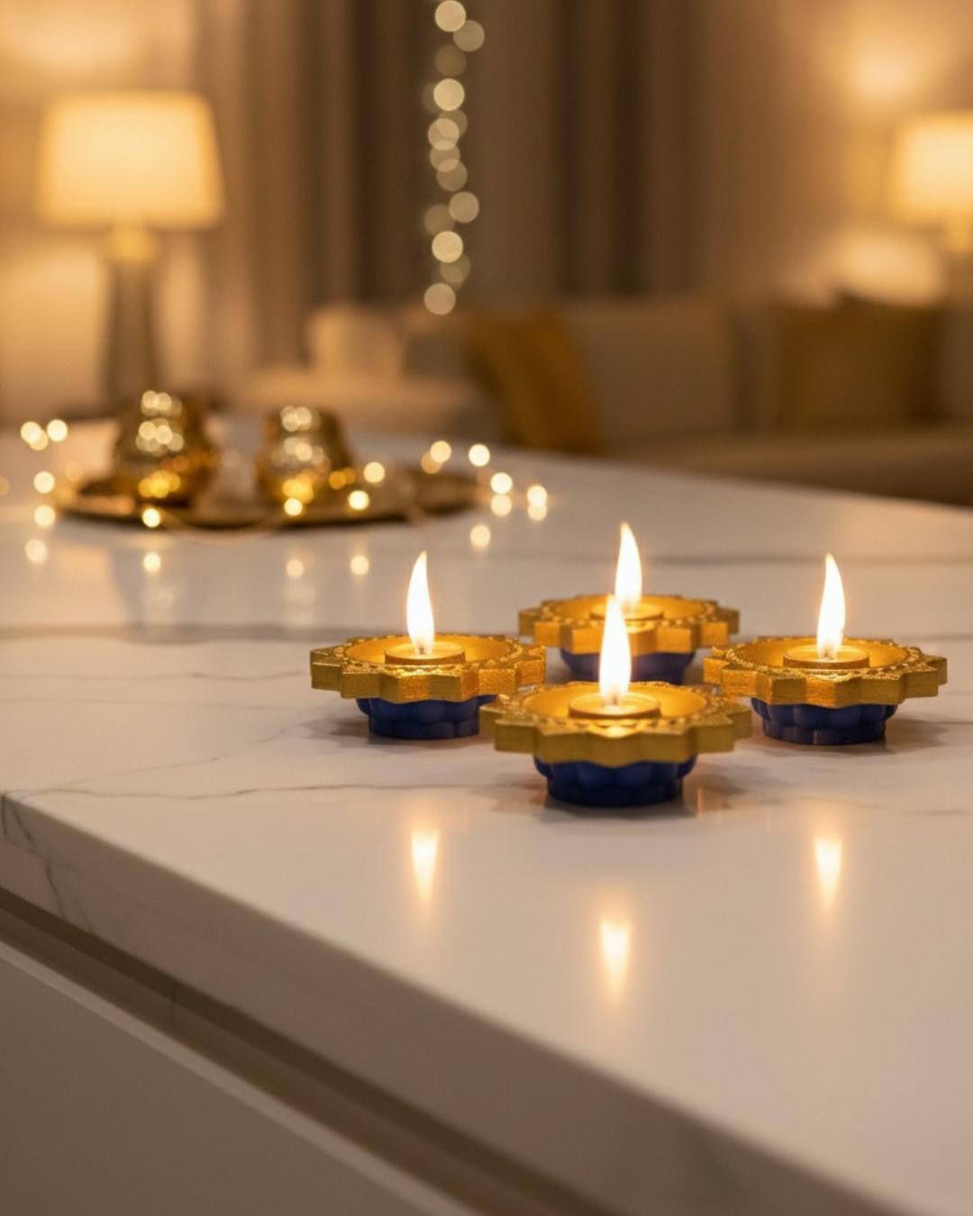 Water Pouring  Diya Led Light