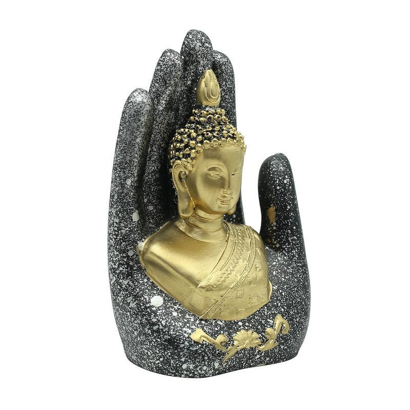 Abhaya Mudra Resin Statue, Fearless Protection Decor