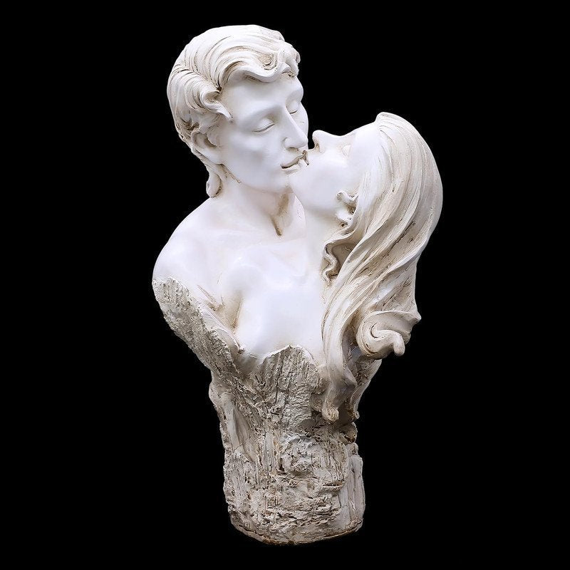 "Love Forever" Kissing Couple Statue