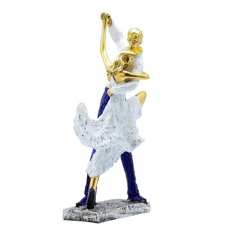Stunning Dancer Statue with Gold Accents