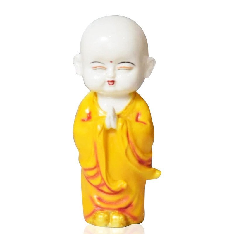 Meditating Buddha Monk Statue Showpiece (10 x 10 x 25 cm)