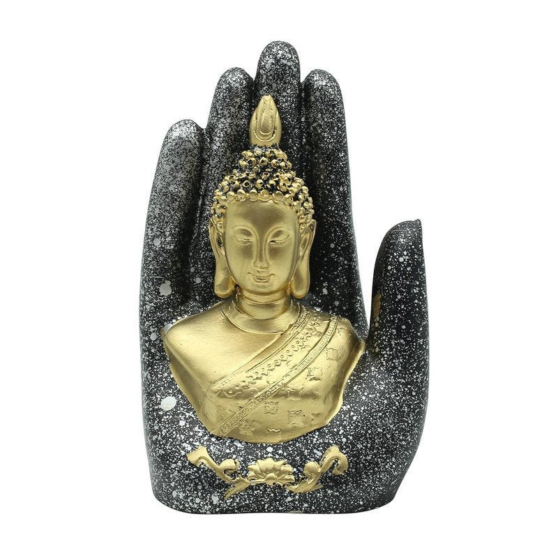 Abhaya Mudra Resin Statue, Fearless Protection Decor