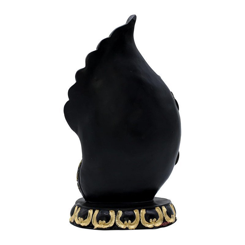 Black & Gold Ganesha on Mouse Statue