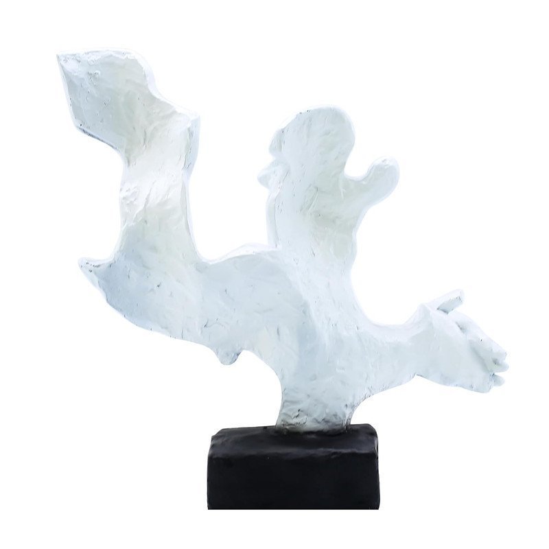 Modern Abstract Resin Couple Sculpture