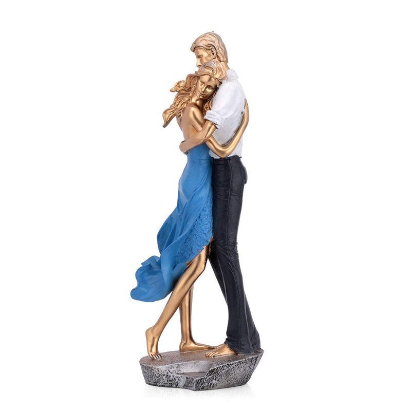 Hand-Painted Latin Dance Couple Statue