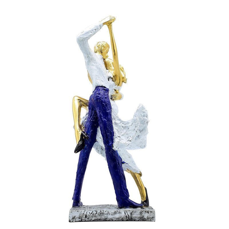 Stunning Dancer Statue with Gold Accents