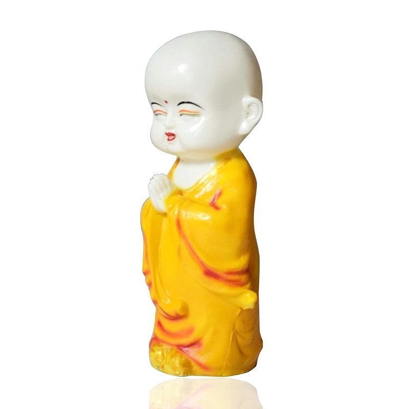 Meditating Buddha Monk Statue Showpiece (10 x 10 x 25 cm)