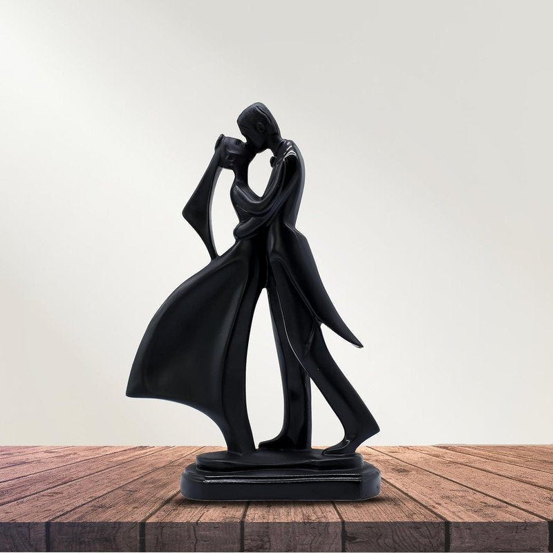 Romantic Black Dancer Couple Statue