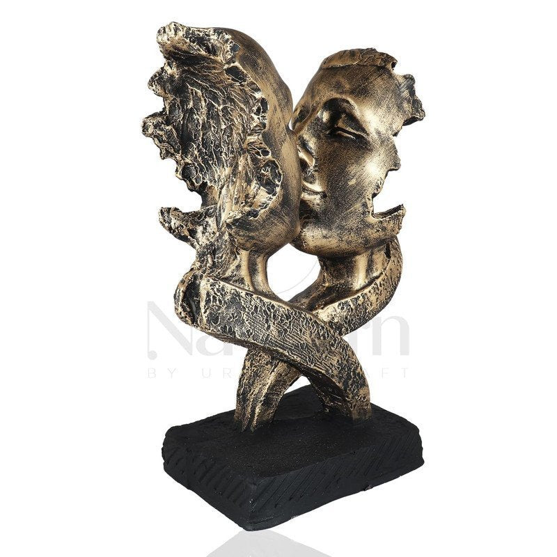 Bronze Kissing Couple Sculpture - Romantic Gift