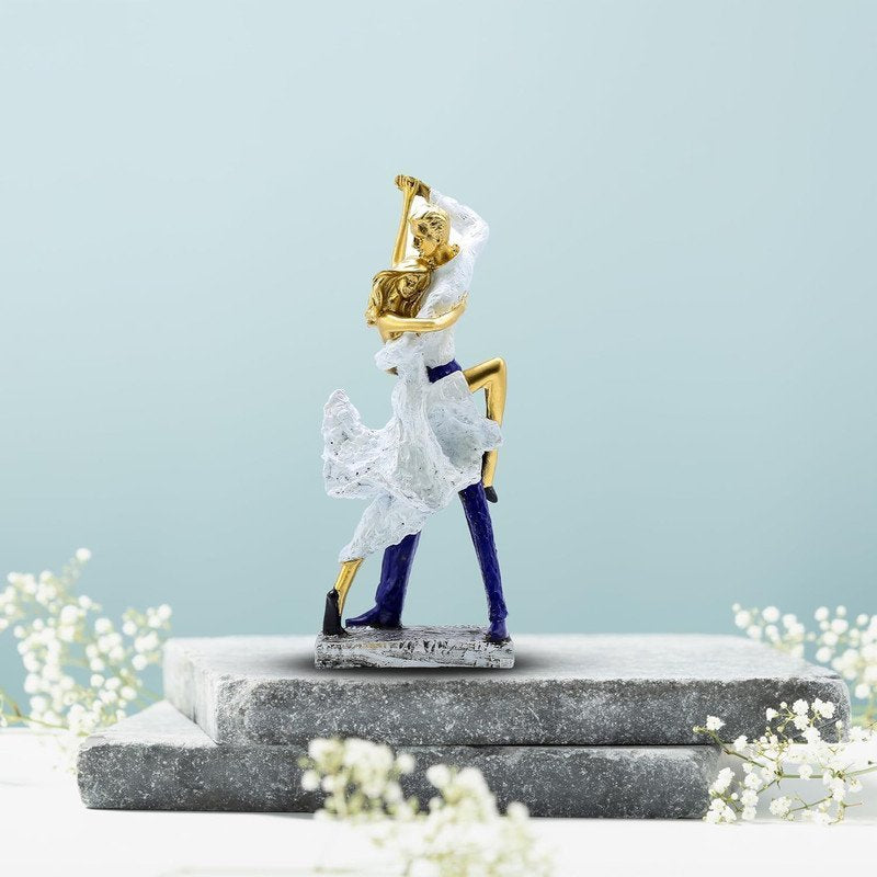 Stunning Dancer Statue with Gold Accents