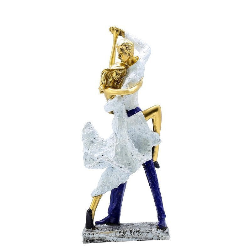 Stunning Dancer Statue with Gold Accents