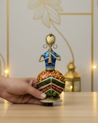 Metal Rajasthani Musician Showpiece Set – Handcrafted  Iron Figurines (Set of 2)