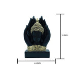 Gold Buddha Statue with Yoga Zen Accent and Feng Shui Ornament