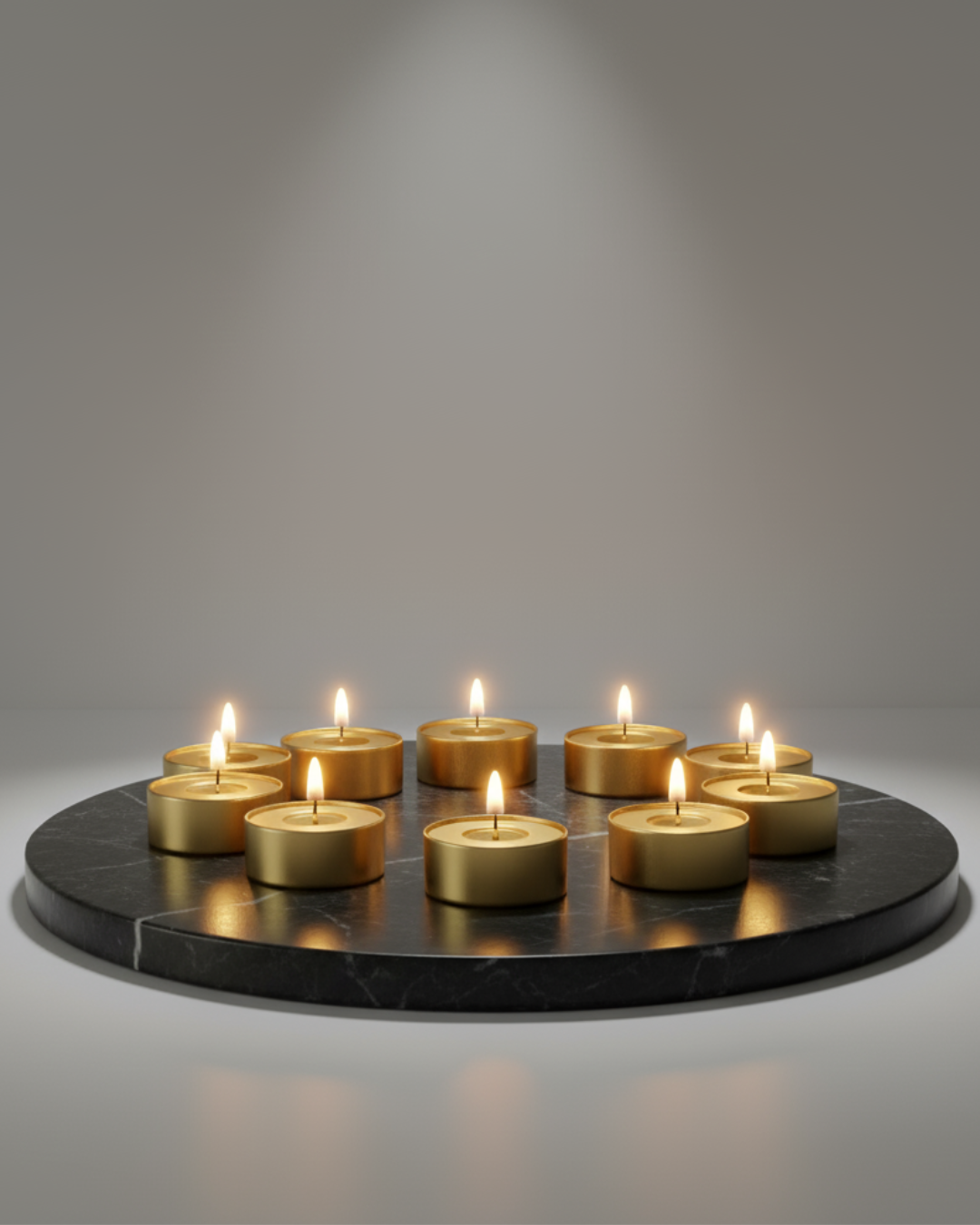 100 Unscented Long-Burning Tealight Candles – Pure Wax