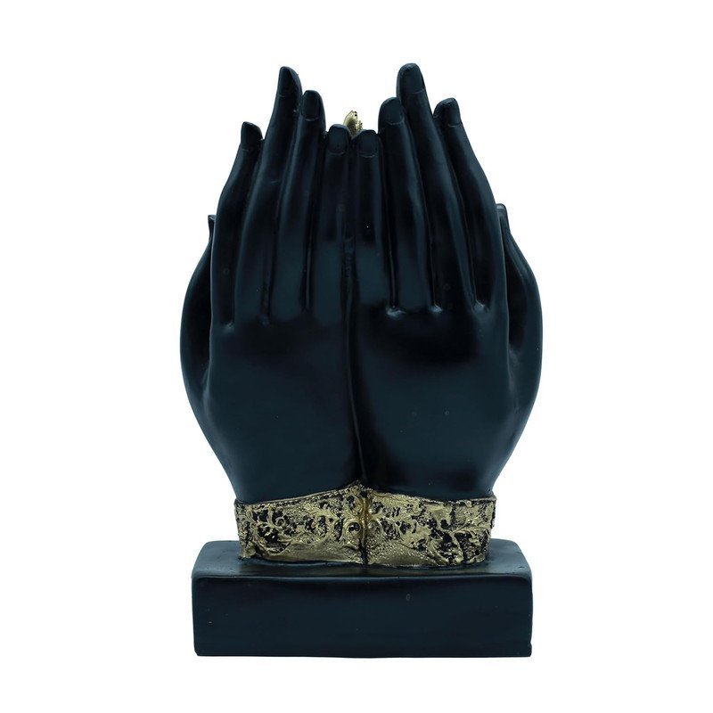 Gold Buddha Statue with Yoga Zen Accent and Feng Shui Ornament