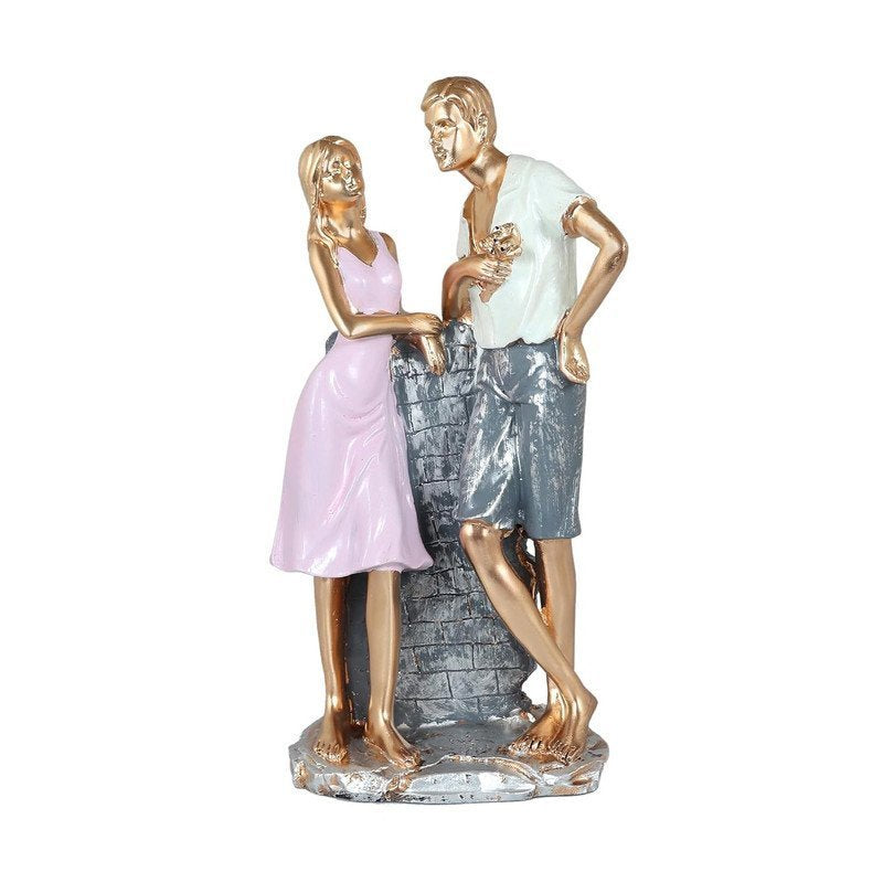 Golden Couple Statue – Romantic Home Decor & Gift