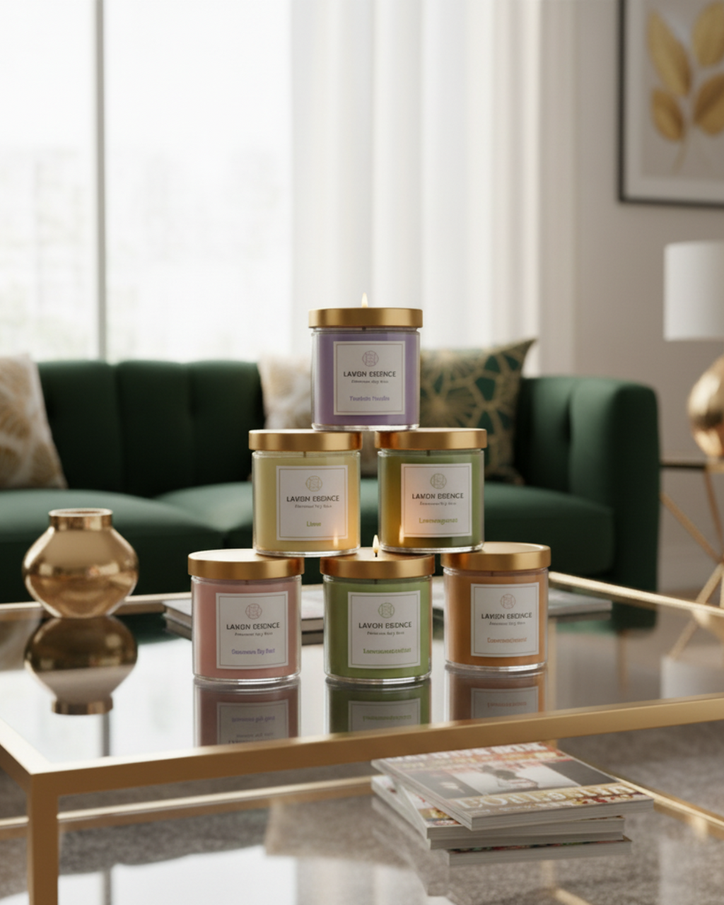 Scented Mini Jar Candles – Set of 6 | Decorative & Gift Pack