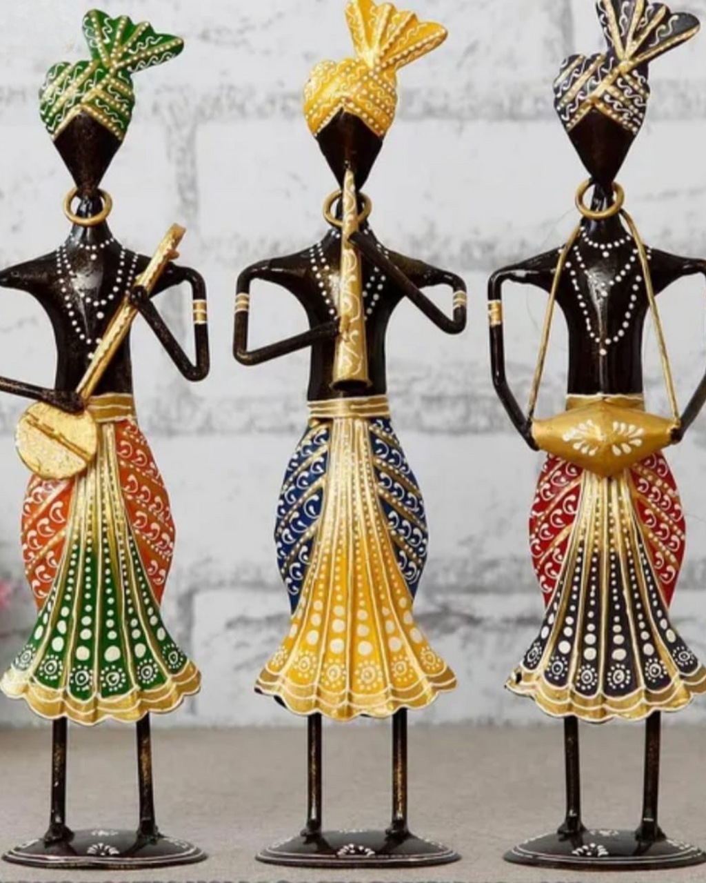 Rajasthani Tribal Musician Showpiece Set of 3