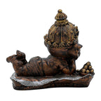 Gold & Silver Ganesha on Conch Shell