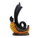 Black & Orange Abstract Shiva Idol with Trishul & Snake