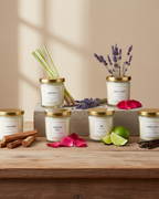 Scented Mini Jar Candles – Set of 6 | Decorative & Gift Pack