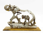 Artistic Resin Elephant Sculpture - Elegant Elephant Figurine for Home & Office Decor