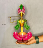 Krishna Diya Holder Showpiece Set of 2