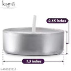 Rose Scented Tea-Light Candles with Real Rose Leaf – Set of 30