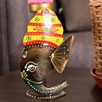 Metal Ganesh Face Candle Holder – Artistic Tealight for Spiritual Home Decor