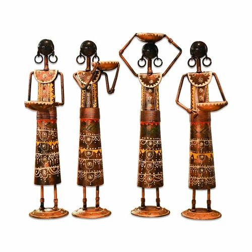 Artistic Metal Lady Figurines | Unique Home & Office Decoration