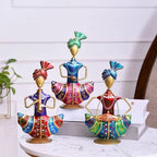 Traditional Indian Sardar Musician Set – Handcrafted Metal Figurines for Home & Office Decor