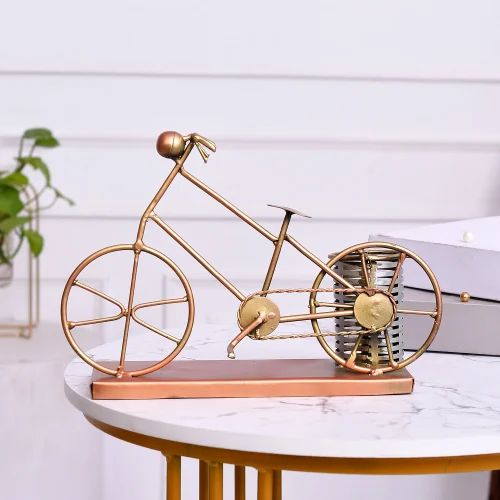 Bicycle Design Metal Pen Stand – Handcrafted Table Organizer for Office Desk