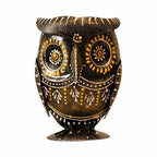 Metal Owl Pen Stand – Artistic Handcrafted Stationery Holder for Table Decor
