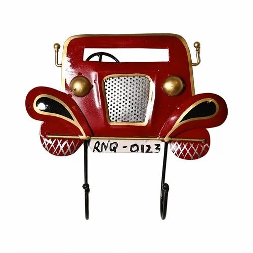 Stylish Metal Finish Car Key Holder – Wall Mounted Decor for Home & Office