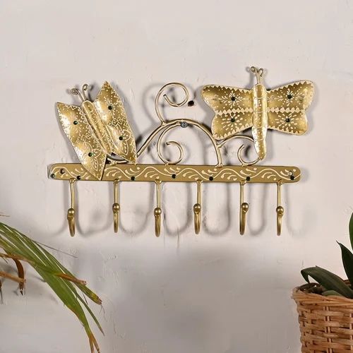 Beautiful Metal Butterfly Wall Hanging – Decorative Key Holder for Home & Entryway