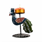 Peacock Design Metal T-Light Stand – Perfect for Home Decoration & Festive Gifting
