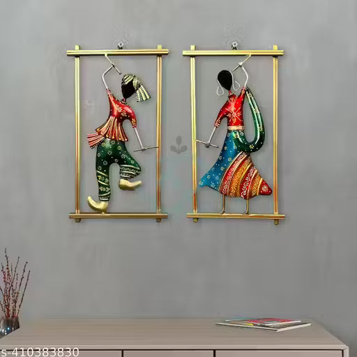 Metal Decorative Wall Hanging Set Of Two