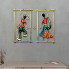 Metal Decorative Wall Hanging Set Of Two