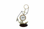 Nautical Metal Anchor Clock – Stylish Table Timepiece for Office, Study & Home Decor