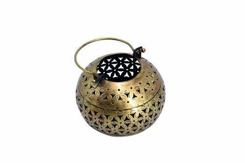 Hanging Metal Lota Tealight Holder – Artistic Candle Stand for Home Decoration