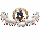 Handmade Metal Krishna and Cow Wall Decor | Elegant Religious Showpiece for Living Room
