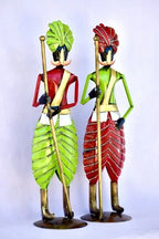 Rajasthani Metal Darwan Set – Traditional Handcrafted Showpiece for Home & Office Decor