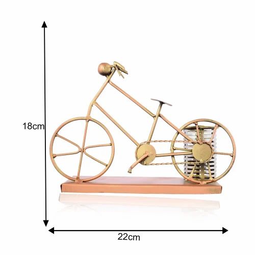 Bicycle Design Metal Pen Stand – Handcrafted Table Organizer for Office Desk