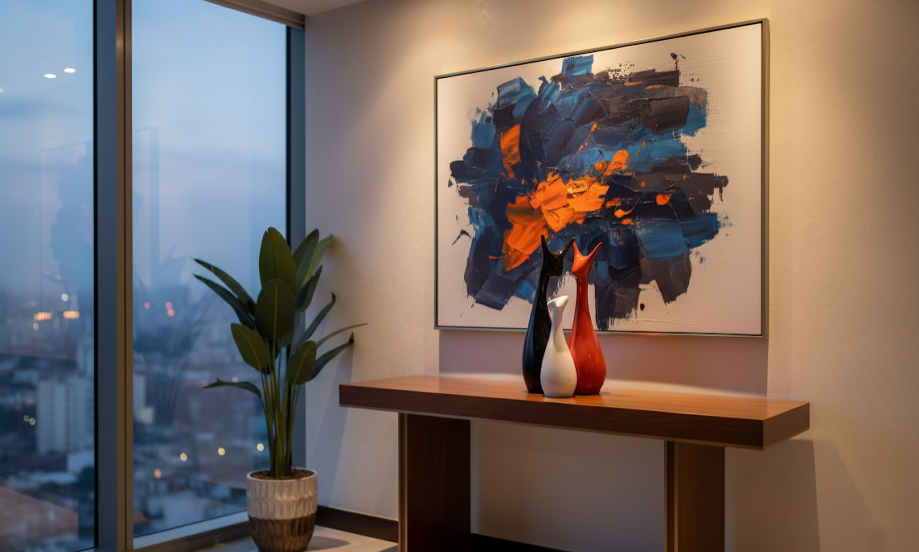 Stylish Abstract Cat Sculpture Trio - Modern Ceramic Art Decor for Living Room & Office