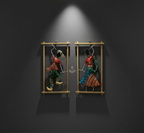 Metal Decorative Wall Hanging Set Of Two