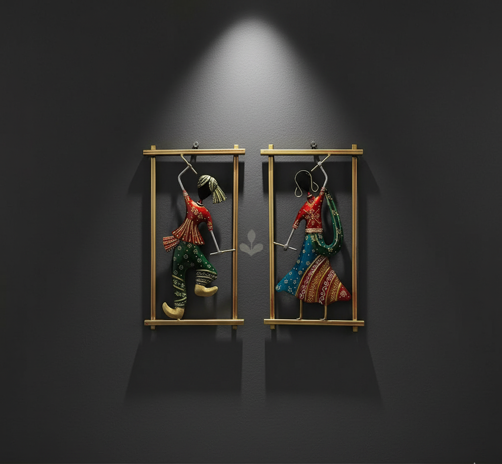 Metal Decorative Wall Hanging Set Of Two